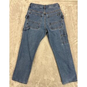 Key Jeans Mens 32x32 Carpenter Relaxed Dungaree Workwear Utility 3 Hammer Loops